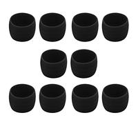 Deechate 10 Piezas Bicicleta Manillar Cinta de Fijación Bucles Manija de Carretera Agarre Envoltura Anillos de Sujeción Ciclismo Cinta de Barra Correa Cinturón Sujetar Negro