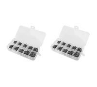 Deechate 1000 Unids/Set TamañO Mixto 3~12 Paquete de Anzuelos de Pesca de Carpa de Acero de Alto Carbono con Orificio con Cebo de Jigging de Caja Al por Menor