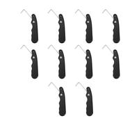 Deechate 10X Práctico Universal para Rodillo de Figuras con Gancho Extendido Extractor de Hockey sobre Hielo Duradero de Cordones de Patín con Manejar Portátil