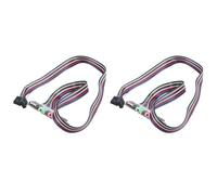 Deechate 2 cables de micrófono y auriculares con puerto USB para ordenador, soporte frontal