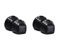 Deechate 2 Par de Gorras para Los Dedos Pie Patín de Ruedas Protectores Dedo Pie del Patín de PU para Los Casquillos del Dedo del Pie de Los Patines de Ruedas de Protección Negro