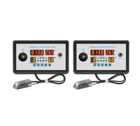 Deechate 2 termostatos inteligentes digitales ZFX-W9002 Termostato de control de temperatura y humedad incubadora 360 grados de automático de huevos 12 V