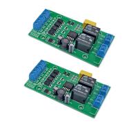 Deechate 2 x DC 6V 12V 24V DC Motor controlador hacia adelante y hacia atrás 20A con controlador de control de elevación P0 de relé de límite