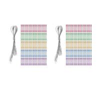 Deechate 200 Piezas DIY Carillón de Viento Hilanderos de Viento Tubo Carillón de Viento para DIY Tubo de Metal de Aluminio Vocalizar