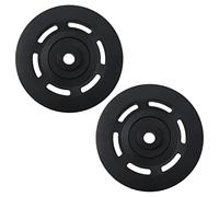 Deechate 2X 95mm Negro Cable Rueda Polea del Cojinete Pierza Equipo de Gimnasia Resistente Al Desgaste
