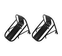 Deechate 2X Aleación de Aluminio Portabicicletas Delantero de Bicicleta de Carretera Bolsa de Alforjas Portador Soporte de Ciclismo para Equipaje Y