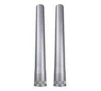 Deechate 2X Horquilla Delantera de Bicicleta, Herramientas de Repuesto para Tubo de Cabeza, Aleación de Aluminio, Tubo de Dirección Recto para Bicicleta, Extensión de Tubo de Horquilla