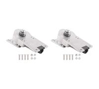 Deechate 2X Llegada Surf Skate Trucks Alloy 7-Pulgada Land Tabla de Surf Base de Soporte de Patineta Negro C7 Puente Soporte de Resorte, Plata