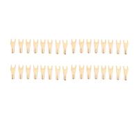 Deechate 32 conectores HIFI Banana Y de cobre puro chapado en con tornillo de horquilla de alta fidelidad para altavoz, conectores de cobre