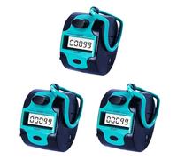 Deechate 3X Contador Electrónico Contador Manual Contador de Puntadas Digital Anillo de Dedo Contador de Mano Mecánico para Personas de Golf