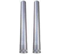 Deechate 3X Horquilla Delantera de Bicicleta, Herramientas de Repuesto para Tubo de Cabeza, Aleación de Aluminio, Tubo de Dirección Recto para Bicicleta, Extensión de Tubo de Horquilla