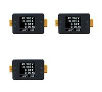 Deechate 3X Medidor de Potencia 8-150 V 25 A, Amperímetro Bidireccional, Comprobador de Capacidad de Voltaje de Batería de Avión para Pruebas de Batería LIPO