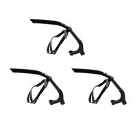 Deechate 3X Tubo de RespiracióN Frontal de NatacióN de Silicona Entrenamiento de Buceo Adultos Snorkel Tubo de Buceo NatacióN Equipo de Buceo, Negro