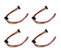 Deechate 4 cables de alimentación ATX de a disco duro serial de 2 puertos para IPC y controlador de impuestos 18 AWG