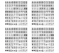 Deechate 416 Piezas Cinematic Lightbox Reemplazo de Letras Y Números en Negro para A4 Light Up Letter Box Sign Message Board 65.4X35mm (la Caja de Luz LED NO Está Incluida) (Color: Negro)