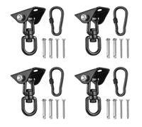 Deechate 4X Gancho de Techo Silla Colgante 360 ° Girar Colgador de Columpio 450 KG Gancho de Suspensión de Columpio para de Boxeo, Hamaca, Yoga, Etc.