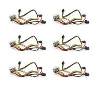 Deechate 6 módulos de fuente de alimentación PCI-E de 6 pines de entrada CC 12 V 300 W DC-ATX-300 W 24 pines ATX Switch PSU