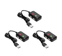 Deechate Cargador 2 en 1 2S 7.4V con conector XH-3P para baterías de litio AX24 SCX24 UTB18 SCX24, 7.4V 2S