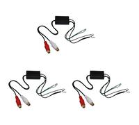 Deechate Convertidor de salida de 3 altavoces a 2 líneas de entrada/salida alta/baja para audio de coche