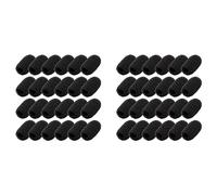 Deechate Paquete de 48 Mini Espuma Parabrisas Solapa Auriculares Micrófono Esponja Mini Espuma Cubierta Escudo Protección para Lavalier Y Micrófono de Solapa