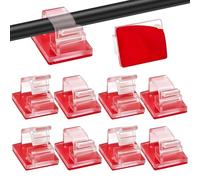 deegbbyi 60 Piezas Clips de Luz Exterior, Clip de Cable de Exteriores con Cintas Adhesivas Mini Clip de Luz Clips, Soportes para Cables Autoadhesivos, para Cocina, Colgar, Pared, Puerta