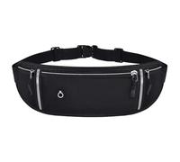 deegbbyi Riñonera, Bolsa Impermeable Multifuncional, Cinturón Ajustable Bolsa, Riñonera Deportiva Hombre Mujer, para al Aire Ciclismo, Senderismo, Correr, Gimnasio (Negro)