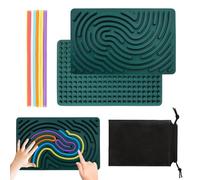 deegbbyi Sensory Activity Board, Tablero Sensorial de Silicona, Double Side Silicone Toy Actividades, Juguetes Sensoriales Montessori, Ideal para el Hogar, la Escuela y la Guardería