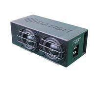 DEEJAY LED BANDIT2X6.5 Despacito Dual Dos subwoofers de 6.5 Pulgadas en una Caja de 800 Wrms 1600 vatios Pico con Protector de Parrilla y Dos bobinas de Voz de 2 ohmios Cada una