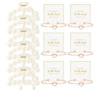 DEEKA 12 piezas de regalos de propuesta de dama de honor, pinzas de pelo de perlas y pulsera de nudo de dama de honor, despedida de soltera, regalos de boda, regalos de fiesta nupcial, accesorios para
