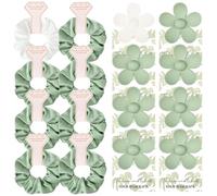 DEEKA Juego de 16 piezas de regalo para propuesta de dama de honor, pinzas para el pelo con tarjeta floral y coleteros de satén, caja de propuesta, regalo de fiesta nupcial, damas de honor, despedida