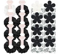 DEEKA Juego de 16 piezas de regalo para propuesta de dama de honor, pinzas para el pelo con tarjeta floral y coleteros de satén, caja de propuesta, regalo de fiesta nupcial, damas de honor, despedida