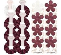 DEEKA Juego de 16 pinzas para el pelo para propuesta de dama de honor, con tarjeta floral y coleteros de satén, caja de propuesta, regalo de fiesta nupcial, damas de honor, despedida de soltera