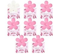 DEEKA Regalos de despedida de soltera, regalos de propuesta de dama de honor, paquete de 8 pinzas para el pelo con tarjeta floral, pinzas grandes para el pelo, regalo de fiesta nupcial para damas de