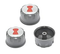 DEEKOOL Pomos de control de parrilla 69893, pomos de control de gas de repuesto para Weber E-Spirit 310/320/330 Series con quemador de control montado en la parte delantera (años 2013-2017) (3 piezas)