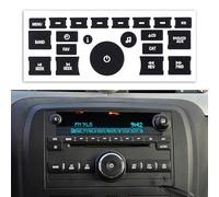 deemars AC Dash Botón Kit de Reparación, Interior del Coche Botón Pegatinas, Reparación para Botones de Control de Arruinados y Desteñidos Recambio de Calcomanía para Accesorios de Coche (21 teclas)