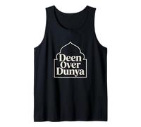 Deen Over Dunya Strong Muslimah Islam Hijab Musulmán Hombres Mujer Camiseta sin Mangas
