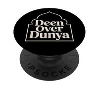 Deen Over Dunya Strong Muslimah Islam Hijab Musulmán Hombres Mujer PopSockets PopGrip Adhesivo