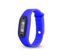 (deep blue) Pulsera podómetro para correr, cuenta hasta 99.999 pasos con modo de suspensión automático y detección de movimiento de la cintura.