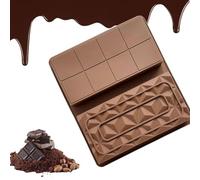 Deep Chocolate Bar Moulds | Dubais Chocolate Bar Silicone Molds | Large and Thick Chocolate Bar Mould | Deep Stuffed Candy Bar Mold | Rectangular Baking Mould for Home Kitchen Bakery Cafe (Pyramid)