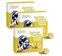 Deep Clean Disposal Tabletten, Spülenreiniger Müllentsorgung Cleaning tablets, Küche Ablauf sauber Pflege, leistungsleistung Küche Foam cleaner,Fresh Citrus Foam Sink Garbage Disposer Freshener (3pcs)