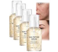 Deep Collagen Silk Peptide Lifting Serum, Crema facial suavizante e hidratante, esencia facial hidratante intensiva y reafirmante, esencia facial ligera diaria (4 unidades)