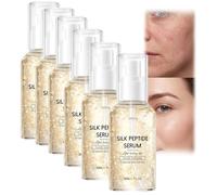 Deep Collagen Silk Peptide Lifting Serum, Crema facial suavizante e hidratante, esencia facial hidratante intensiva y reafirmante, esencia facial ligera diaria (6 unidades)