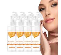 Deep Face Mousse, limpiador de espuma de naranja, aloe hidratador de cara, extracto de naranja natural y vitamina C, para limpieza profunda, hidratación, reducción de arrugas y opacidad (4 unidades)