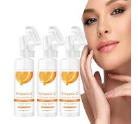 Deep Face Mousse, limpiador de espuma de naranja, aloe hidratador de cara, extracto de naranja natural y vitamina C, para limpieza profunda, hidratación, reducción de arrugas y opacidad (3 unidades)