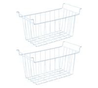 Deep Freezer Organizer Bins, Bottom Freezer Storage Containers, Stackable Food Sorter Design, Strong Nobpaplastic Efficient Organization for Meat, Pantry, Kitchen, Apartment, Restaurant Home Use