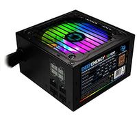CoolBox DeepEnergy - Fuente de alimentación ATX, iluminación RGB, semimodular, Full Range, 600W, 80Plus Bronze, Modo silencioso Silent 0dBA