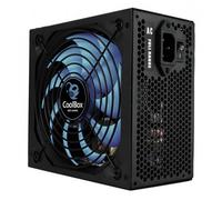 CoolBox DeepPower 650 - Fuente de Alimentación PC 650W 80 Plus Bronze, Full Range, ATX, hasta 85% de Eficiencia, PFC Activo, Ventilador UltraSilencioso de 14cm, Color Negro