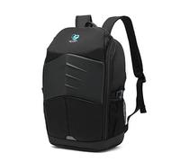 Deep Gaming DG-BAG15-2N - Mochila para portátil gamer 15.6" (50cm x 39cm) con bolsillos de malla laterales, compartimento principal con cremallera y bolsillos para accesorios. Negro, impermeable.