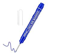 Deep Hole Carpenter Marker Pen - Long Nib 20mm | Quick Drying Permanent Drill Marker for Construction Builders, ABS Durable Material, Water-Resistant Ink for Metal Wood Glass, Available in Black