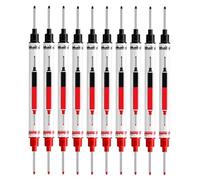 Deep Hole Marker - Pens Set 10 Piece Waterproof | Fine Tip Industrial Carpenter Pencil Ink for Welding, Framing, Painting, Woodworking, Construction or Workshop Use